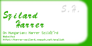 szilard harrer business card